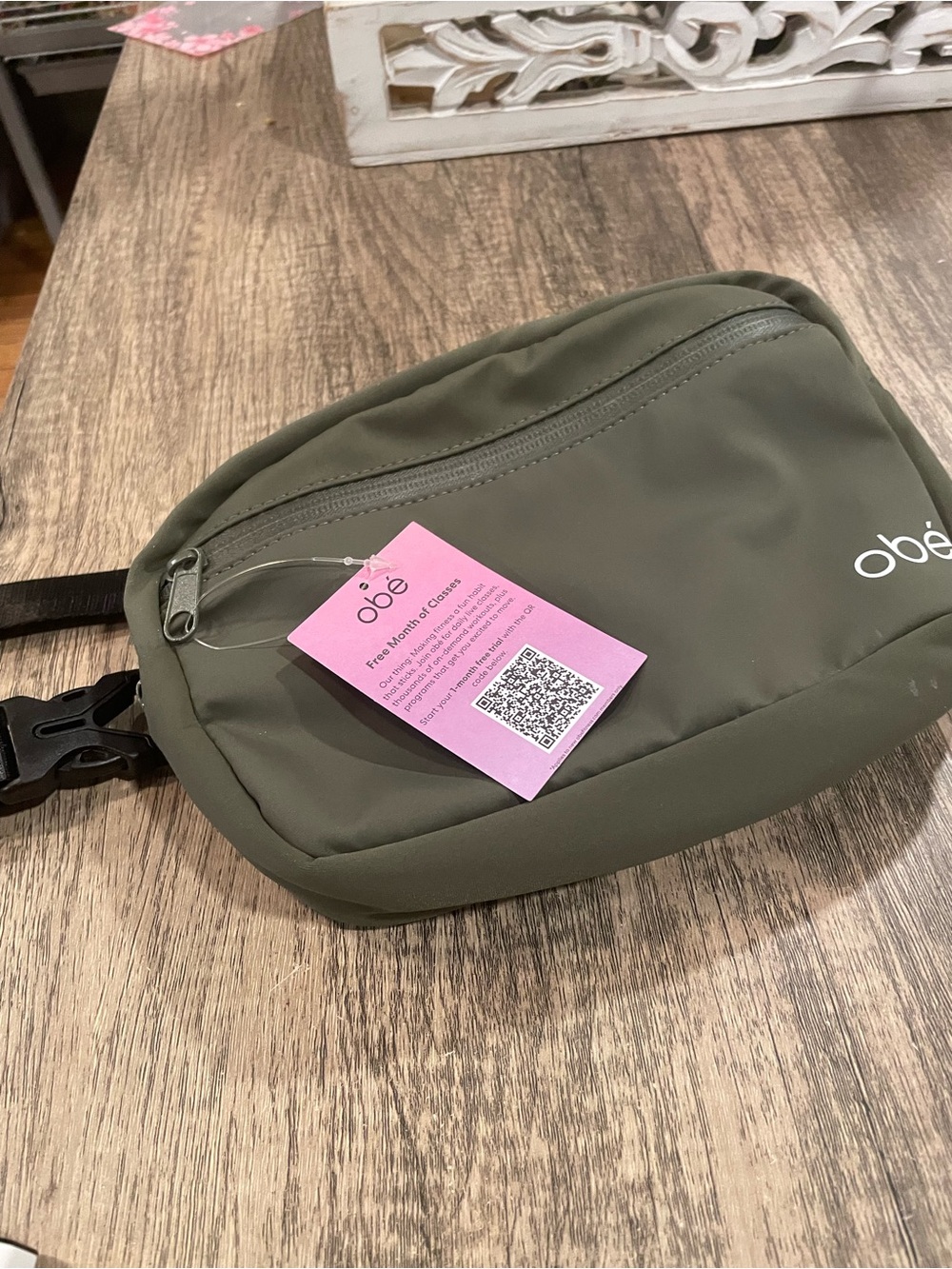 obe Olive Green Men’s Waist Pack – Minimal Crossbody Belt Bag